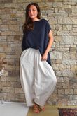 Oscar Drape Trapeze Tank Ink Navy